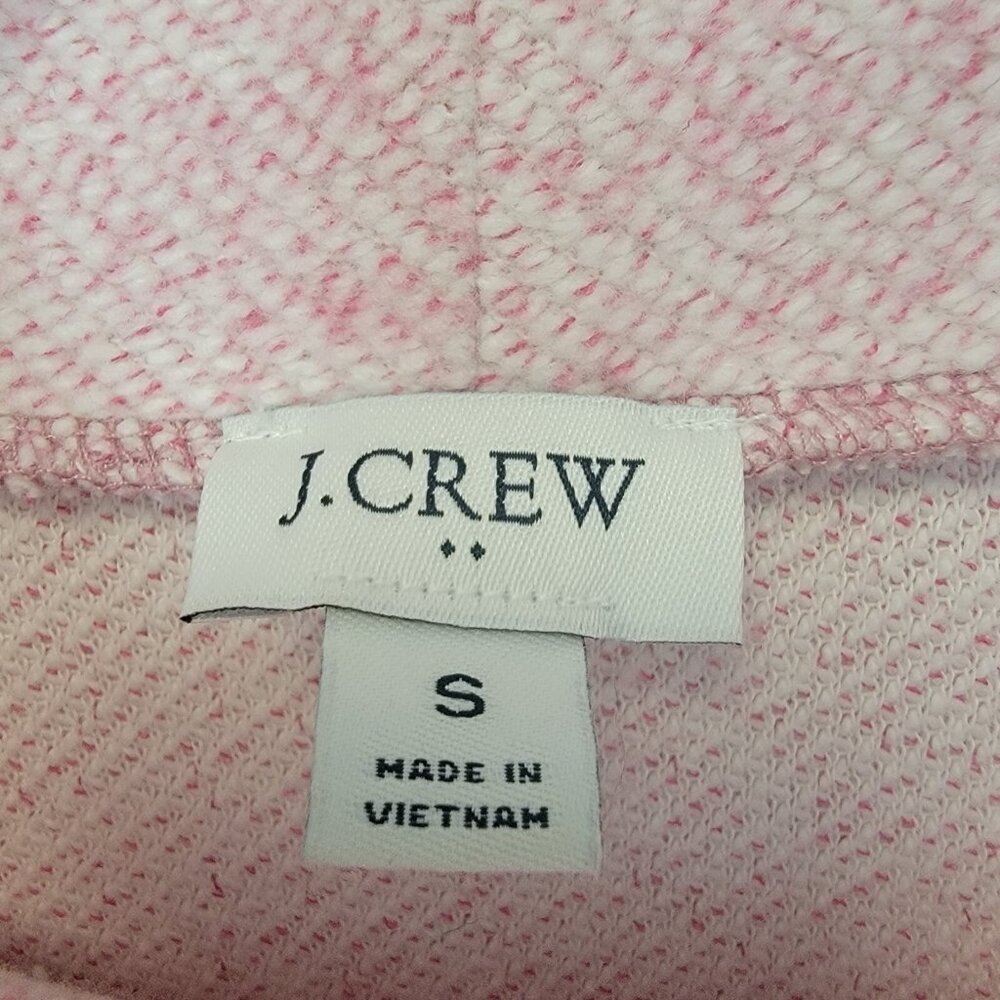 J Crew Turtleneck Top Relaxed Pale Pink Cotton Sweatshirt Pullover Women’s‎ Sz S - Picture 3 of 6